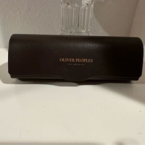 Oliver Peoples Dark Brown Eyeglass Case